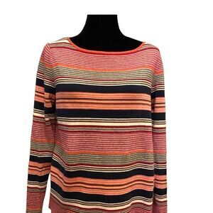Gap‎ Multicolored Striped Lightweight Sweater Size XL